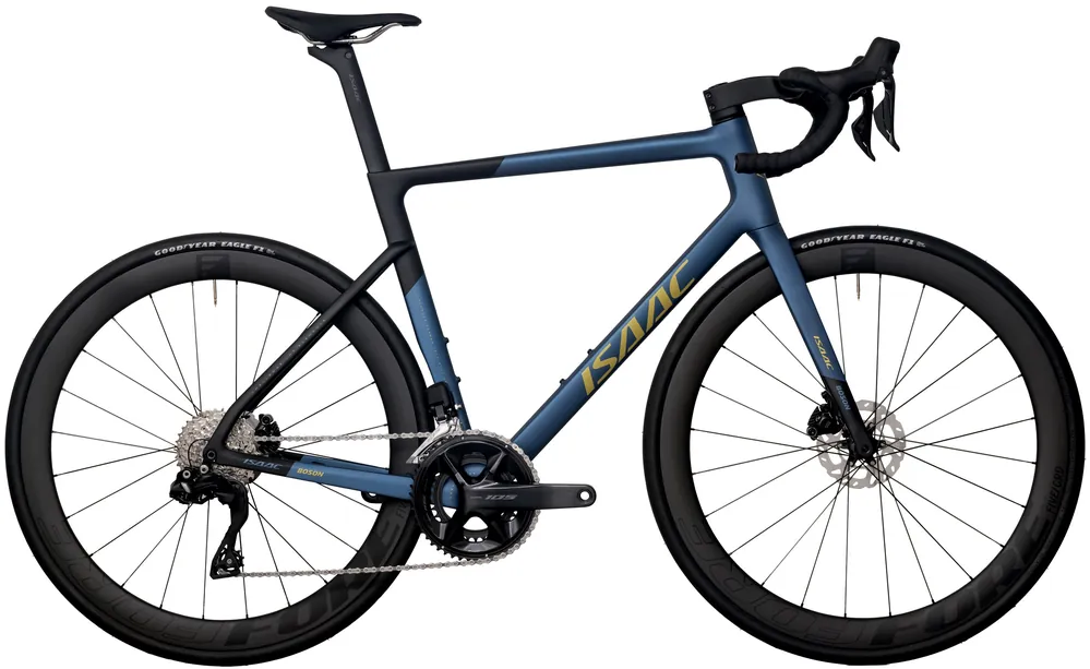 Cestný bicykel Isaac Boson 105 Di2 Disc Satin Blue GoldCestný bicykel Isaac Boson 105 Di2 Disc Satin Blue Gold Nézd meg most