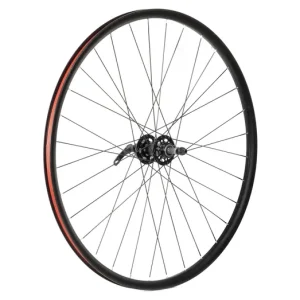 Legnépszerűbb Fűzött kerék 28 MTB hátsó, tárcsafékes alu felni, acél zárt csapágyas gyorskioldós agy, fekete