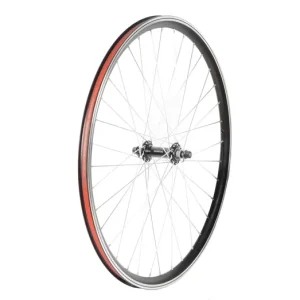 Exkluzív ajánlat Fűzött kerék 26 MTB első, duplafalú alu felni, zárt csapágyas alu agy, fekete
