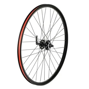 Legnépszerűbb Fűzött kerék 26 MTB első, tárcsafékes alu felni, acél zárt csapágyas gyorskioldós agy, fekete
