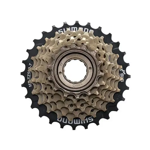 Végkiárusítás SHIMANO Tourney MF-TZ500 menetes fogaskoszorú, 7 sebességes Fogszám 14-28