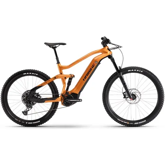 Kiárusítás HAIBIKE ALLMTN CF 6 ORANGE/BLACK ELEKTROMOS ÖSSZTELESZKÓPOS ENDURO MTB KERÉKPÁR