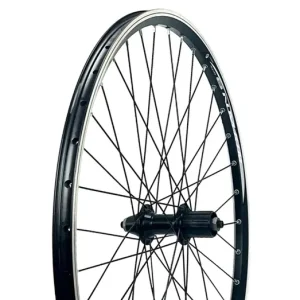 Biztonságos vásárlás Kerék Hátsó 26 Mtb Duplafalú Fekete-Fényes, Kazettás