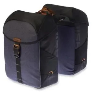 Vedd meg most Basil dupla táska Miles Double Bag, Universal Bridge system, fekete szürke