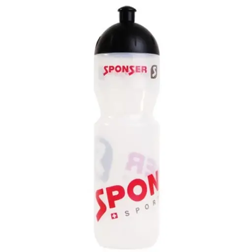 Olcsó Sponser kulacs (750ml), átlátszó/fekete