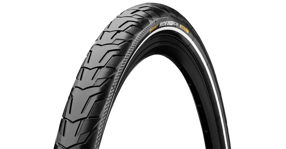 Continental kerékpáros külső gumi 42-622 Ride City 28x1,6 fekete/fekete, reflektoros Árcsökkenés