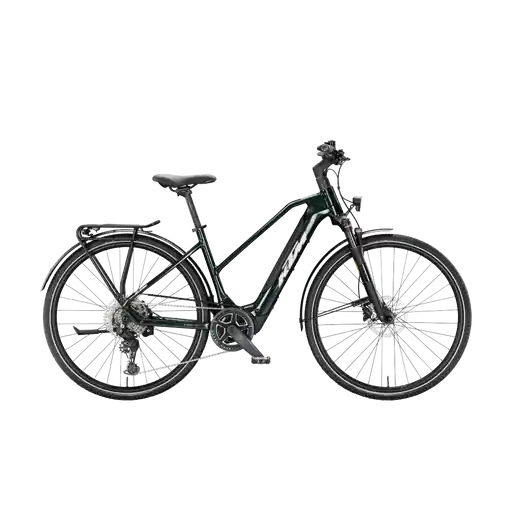 Biztonságos fizetés KTM MACINA SPORT SX 20 NŐI Elektromos trekking- túra kerékpár - SMARAGD BLACK - több méretben