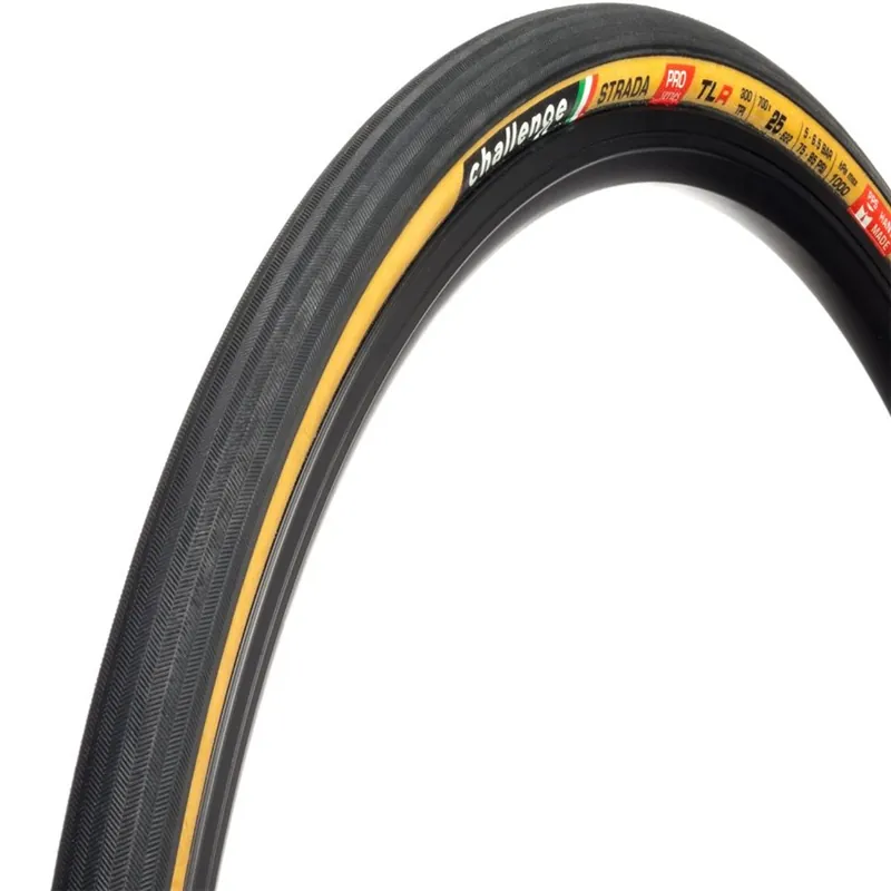 Ne maradj le Challenge gumiköpeny Strada TLR PRO 700x27 mm 300 TPI Black/Tan