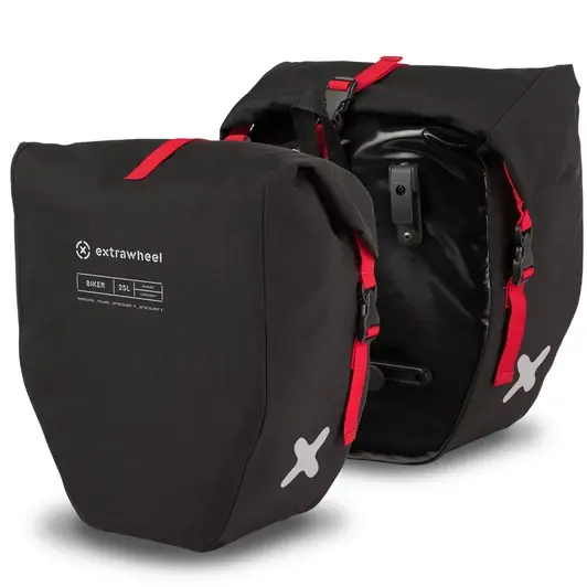 EXTRAWHEEL BIKER Premium 2×25L Kerékpáros Vízálló Csomagtartó Táska Outlet