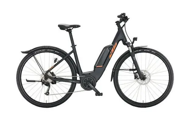 KTM MACINA CROSS P510 Street US46 cm fekete/narancs elektromos kerékpár Vedd meg online