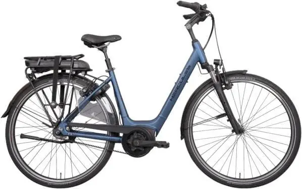 Végkiárusítás Hercules Montfoort F7 Belt 400Wh US55 cm kék elektromos kerékpár
