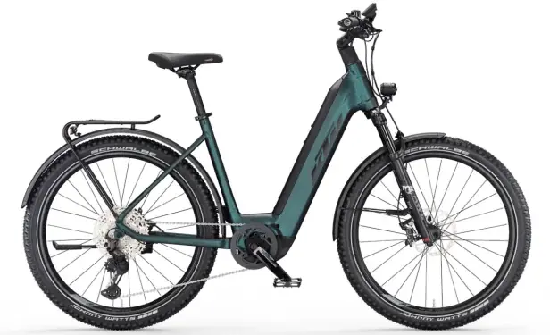 Szuper akció KTM MACINA AERA 771 LFC US51 cm zöldeslila-flip elektromos kerékpár