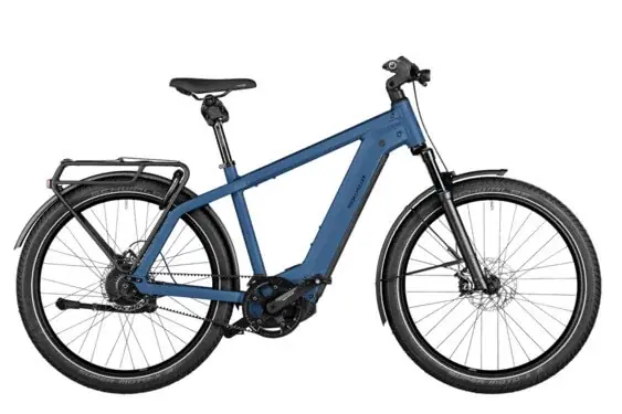 RM Charger4 GT vario 56 cm kék elektromos kerékpár (750Wh, Kiox, zár táskával) Utolsó esély